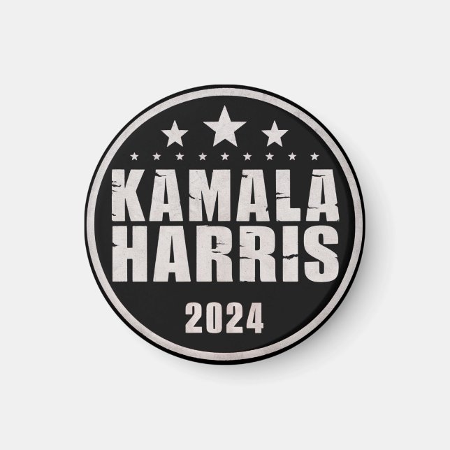 Kamala Harris 2024 For President Retro Election Magnet (Front)