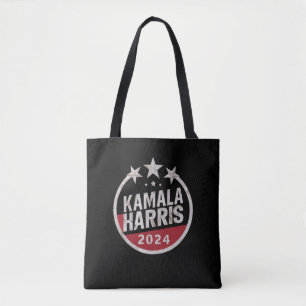 Kamala Harris 2024 For President Retro Election Tote Bag