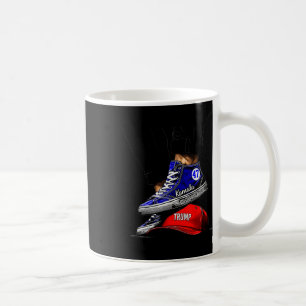 Kamala Harris 2024 High Heels Stepping On Red Mega Coffee Mug