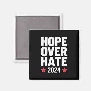 Kamala Harris 2024 Hope Over Hate Presidential  Magnet