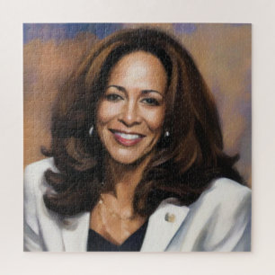 Kamala Harris 2024 Indian Woman Black Girl Magic Jigsaw Puzzle