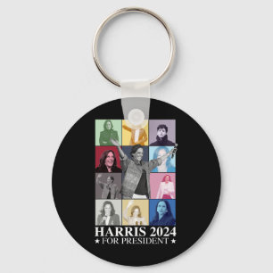 Kamala Harris 2024 Madam President Election Democr Keychain