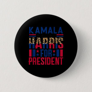 Kamala Harris 2024 Madam President Kamala 47 Usa E 2 Inch Round Button