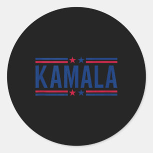 Kamala Harris 2024 Madam President Kamala 47 Usa E Classic Round Sticker