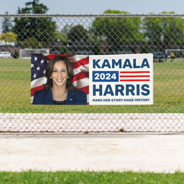 Kamala Harris 2024 Make Her Story Make History Banner (Insitu)