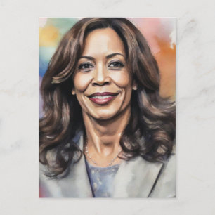 Kamala Harris 2024 my president is a black and fem Postcard