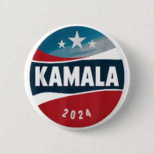 Kamala Harris 2024 Patriotic President Campaign 2 Inch Round Button