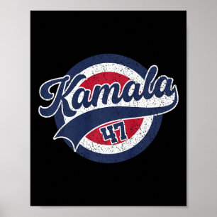 Kamala Harris 2024 President 47 Usa America 2024 E Poster