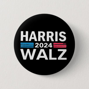 Kamala Harris 2024 President Comma La Funny Hat  2 Inch Round Button