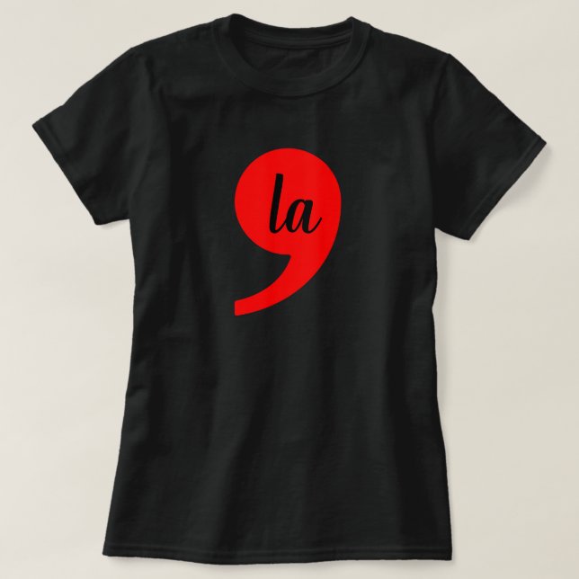 Kamala Harris 2024 President Comma La Funny T-Shirt (Design Front)
