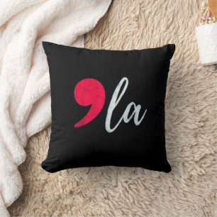 Kamala Harris 2024 President Comma La Funny Throw Pillow