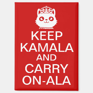 Kamala Harris 2024 President Keep Calm Carry On Magnet