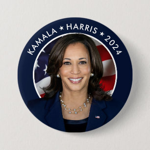 Kamala Harris 2024 Presidential Campaign 3 Inch Round Button