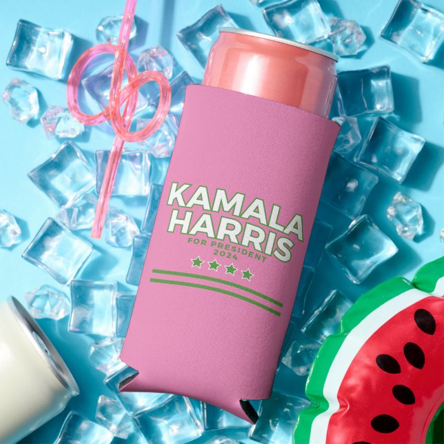 Kamala Harris 2024 Presidential Campaign  Seltzer Can Cooler (In Situ Summer)