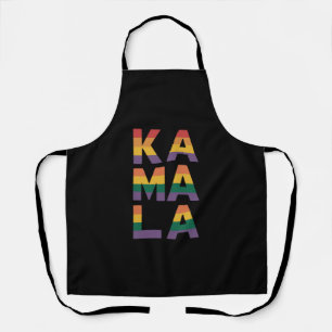 Kamala Harris 2024 Rainbow Flag Gay Pride LGBT Apron