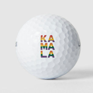 Kamala Harris 2024 Rainbow Flag Gay Pride LGBT  Golf Balls