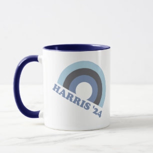 Kamala Harris 2024 Retro Rainbow  Mug
