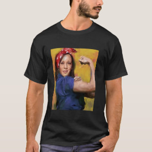 Kamala Harris 2024 Rosie The Riveter Childless Cat T-Shirt