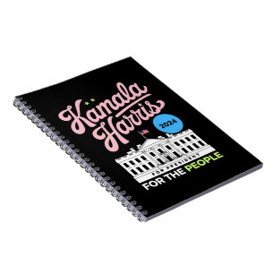Kamala Harris 2024 Social Democrat Vote Blue Notebook