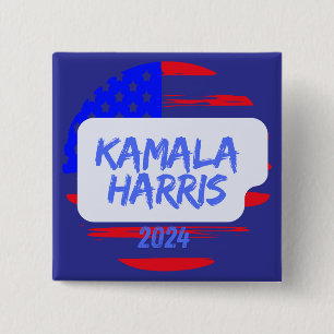 Kamala Harris 2024. Square 2 Inch Square Button