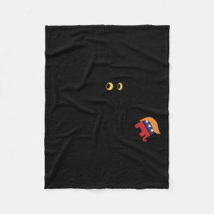 Kamala Harris 2024 Victory Black Cat Vs Elephant T Fleece Blanket