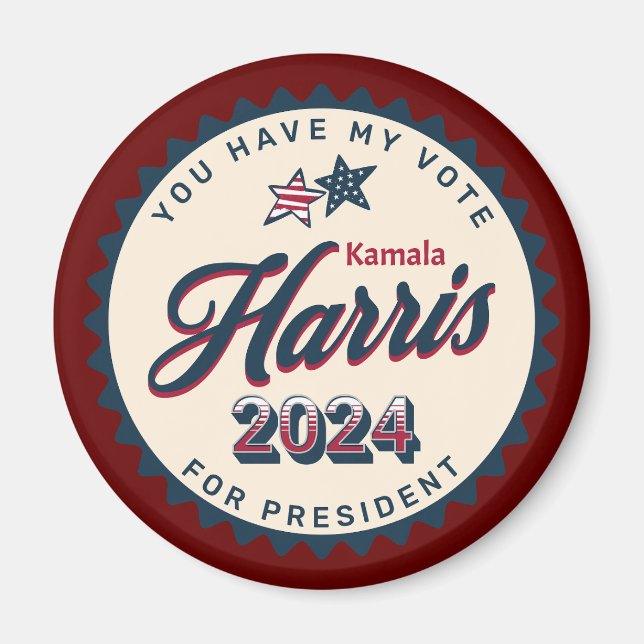 Kamala Harris 2024 | You Have my Vote Large Magnet (Front)