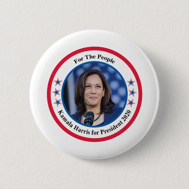 Kamala Harris 2 Inch Round Button (Front)