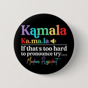 Kamala Harris 2 Inch Round Button