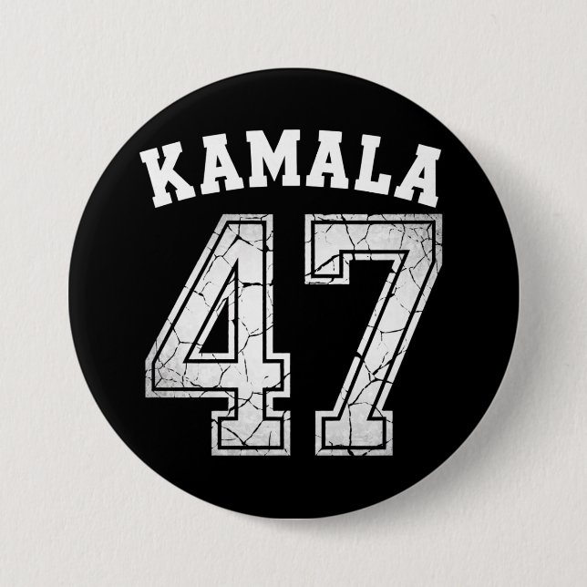 Kamala Harris 47 For President For The People  3 Inch Round Button (Front)