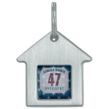 Kamala Harris 47e Président. Médaillon pour animau