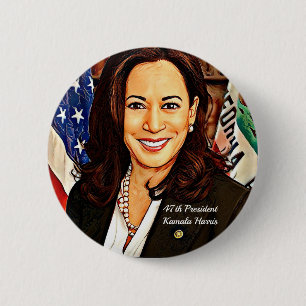 Kamala-Harris-47th-Presdent-USA_ 2 Inch Round Button