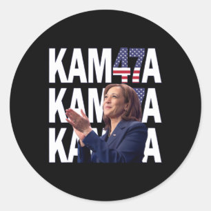 Kamala Harris 47th President Of Usa Classic Round Sticker