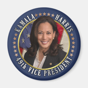 Kamala Harris 49th Vice President Commemorative Magnet