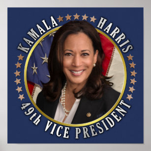 Kamala Harris 49th Vice President Commemorative Poster