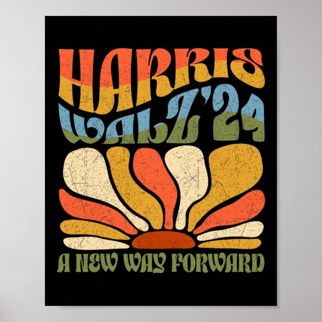 Kamala Harris A New Way Forward 2024 Boho Aestheti Poster (Front)