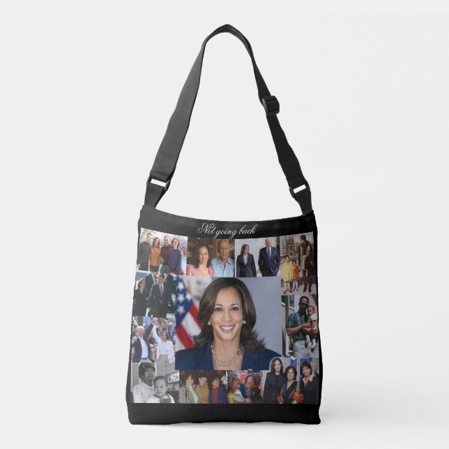 Kamala Harris All-Over Cross-Body Tote Bag (Front)
