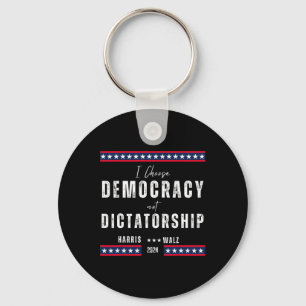 Kamala Harris & Tim Wheimer 2024 - Democracy O Keychain