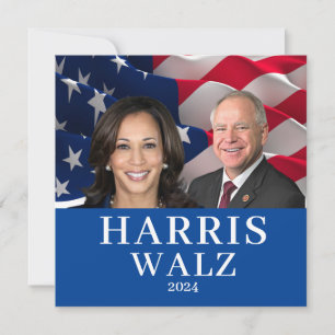 Kamala Harris And Tim Walz 2024 Invitation