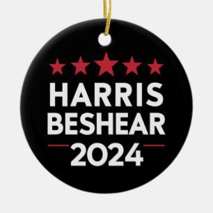 Kamala Harris Andy Beshear 2024 Harris Beshear 202 Ceramic Ornament