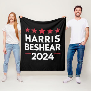 Kamala Harris Andy Beshear 2024 Harris Beshear 202 Fleece Blanket