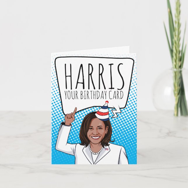 Kamala Harris Anniversaire : Harris Votre Carte An (Devant)