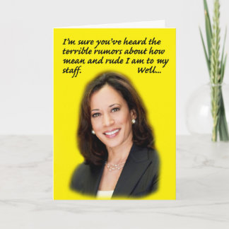 Kamala Harris Birthday Card