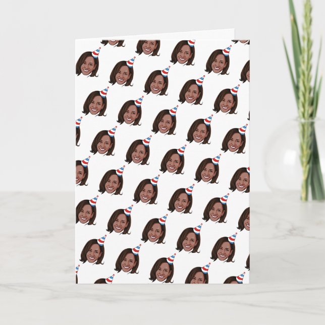 KAMALA HARRIS Birthday Card (Front)