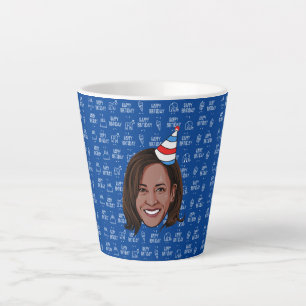 KAMALA HARRIS Birthday Latte Mug