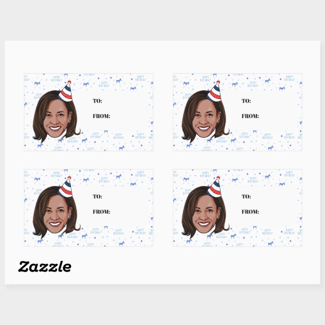 Kamala Harris Birthday Sticker (Sheet)
