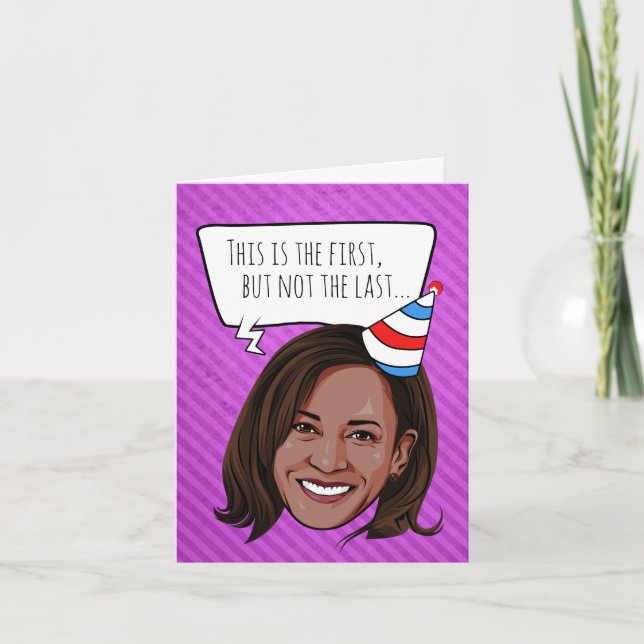 Kamala Harris Birthday: This is the First Card (Front)