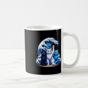 Kamala Harris Blue Cats Wave Cat Owners Cat Lovers Coffee Mug