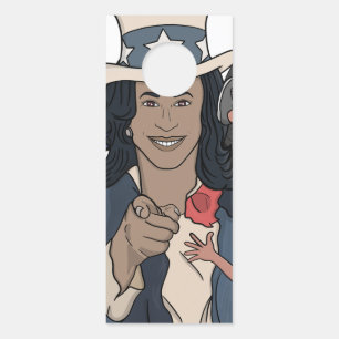 Kamala Harris Bootleg Rap Style Election Door Hanger