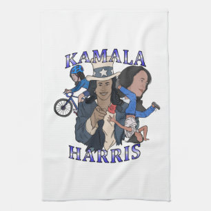 Kamala Harris Bootleg Rap Style Election Kitchen Towel