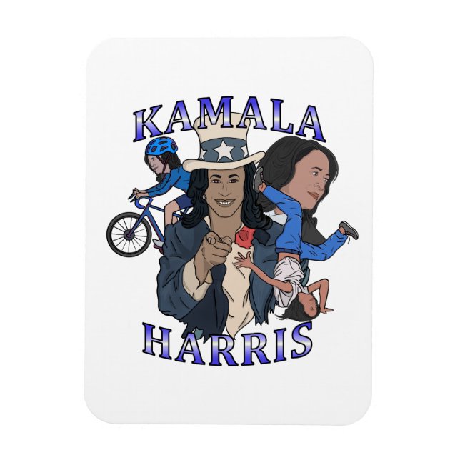 Kamala Harris Bootleg Rap Style Election Magnet (Vertical)